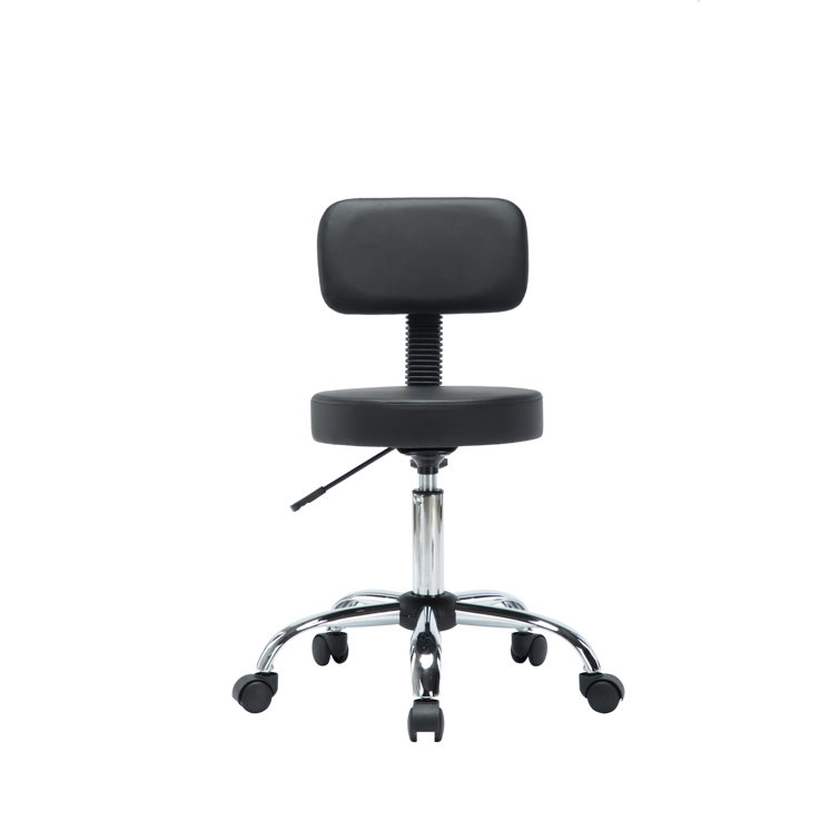 Wrought Studio Darrett Adjustable Drafting Stool with Wheels and